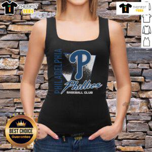Original Philadelphia Phillies Side Arm Baseball Club Tank Top featuring team logo and vibrant colors for fans.