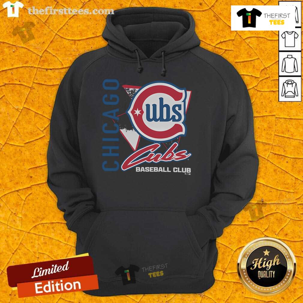 Premium Chicago Cubs Side Arm Baseball Club Hoodie in navy, featuring team logo and stylish design for fans.