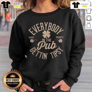 Premium 'Everybody In The Pub Getting Tipsy' sweatshirt displayed on a model, perfect for casual outings and pub gatherings.