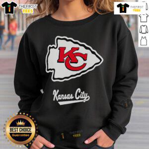 Premium Nike Dri-Fit NFL Kansas City Chiefs sweatshirt, featuring team logo and comfortable fit for fans.