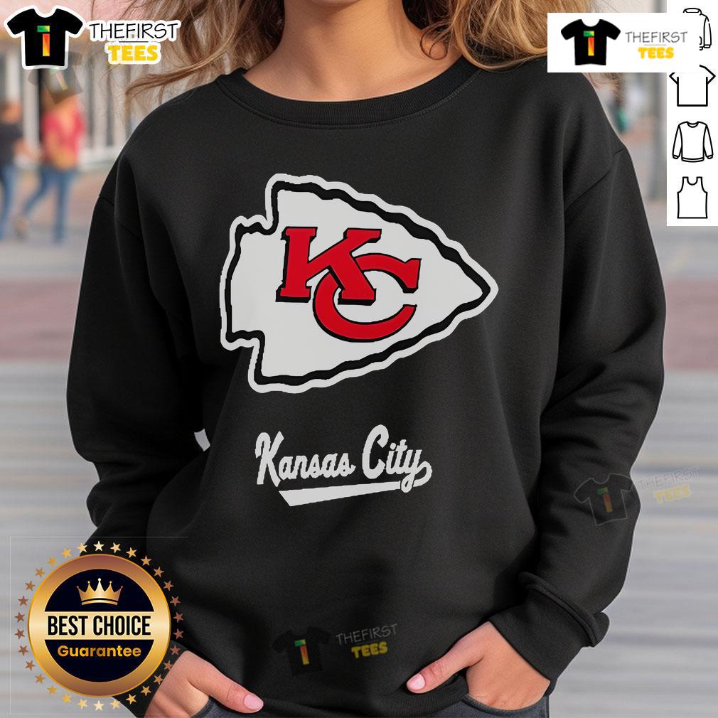 Premium Nike Dri-Fit NFL Kansas City Chiefs sweatshirt, featuring team logo and comfortable fit for fans.