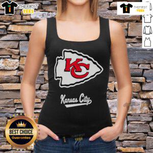 Premium Nike Dri-Fit NFL Kansas City Chiefs tank top featuring team logo and breathable fabric design.