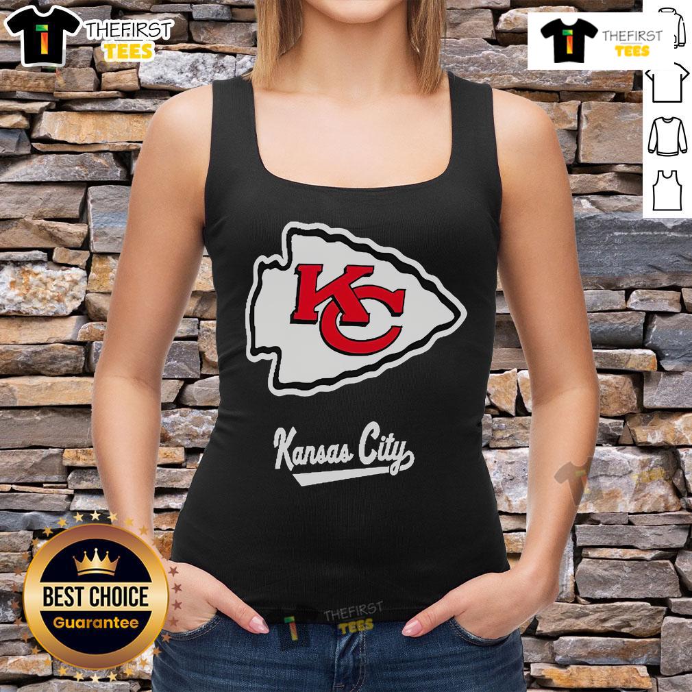 Premium Nike Dri-Fit NFL Kansas City Chiefs tank top featuring team logo and breathable fabric design.