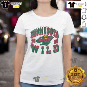 Good Minnesota Wild Rink Arched Wordmark Ladies Tee in vibrant colors for fans, showcasing team pride and style.