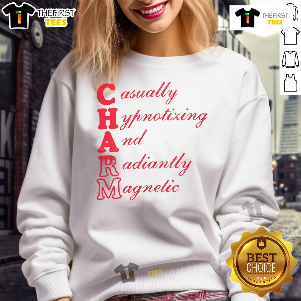 Nice Charm casually hypnotizing and radiantly magnetic sweatshirt in a stylish urban setting, perfect for cozy outfits.