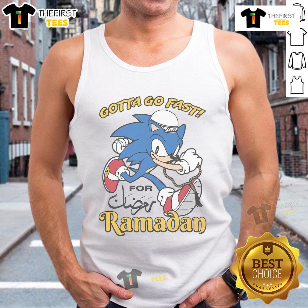 Men's Nice Gotta Go Fast for Ramadan tank top featuring a stylish design perfect for Ramadan celebrations.