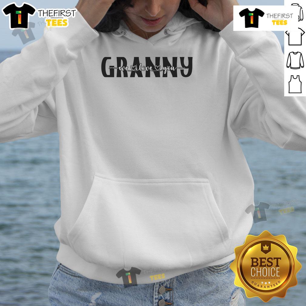Cozy Nice Granny We Love You Hoodie featuring a heartwarming design, perfect for gifts to show love for grandmothers.
