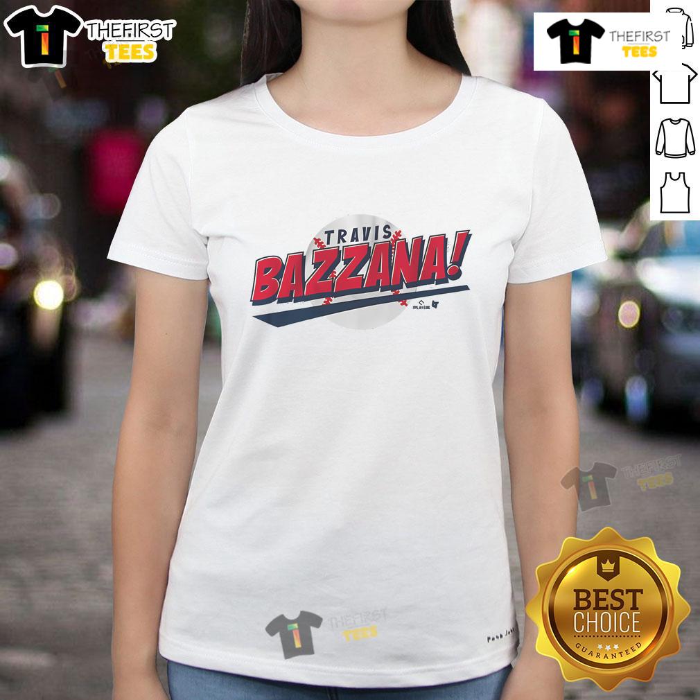 Alt Text: Stylish Nice Travis Bazzana Big Bang ladies tee showcasing vibrant design and comfortable fit for casual wear.