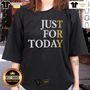 Nice Try Just For Today Ladies Tee in vibrant colors, perfect for casual wear and motivational style.