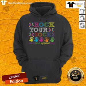 Alt Text: Stylish hoodie for World Down Syndrome Day featuring colorful socks design to promote awareness and support.