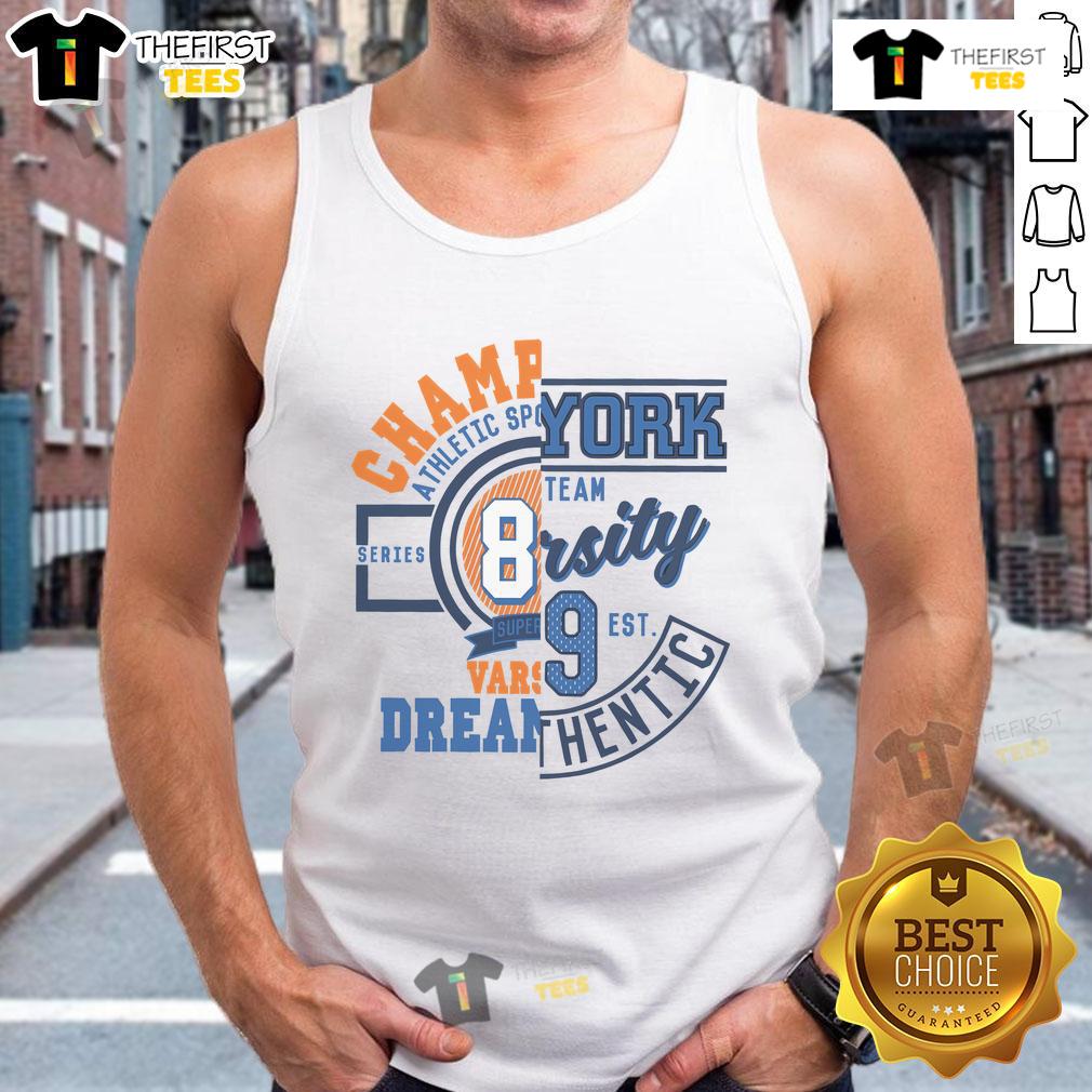 Premium New York Athletic Sports Champions Varsity Tank Top in vibrant colors for active lifestyles and stylish workouts.