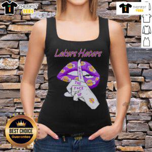Bold 'Top Lakers Haters Shut The F*ck Up' tank top design, perfect for passionate basketball fans and Lakers supporters.
