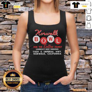 Top Norwalk Bowl vintage tank top for the entire family, featuring a fun bowling graphic and comfortable fit.