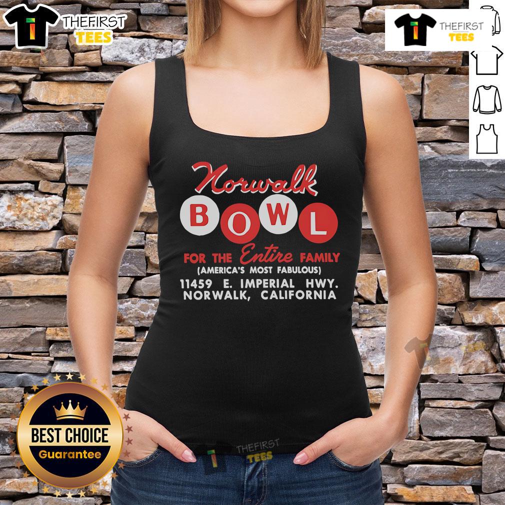 Top Norwalk Bowl vintage tank top for the entire family, featuring a fun bowling graphic and comfortable fit.