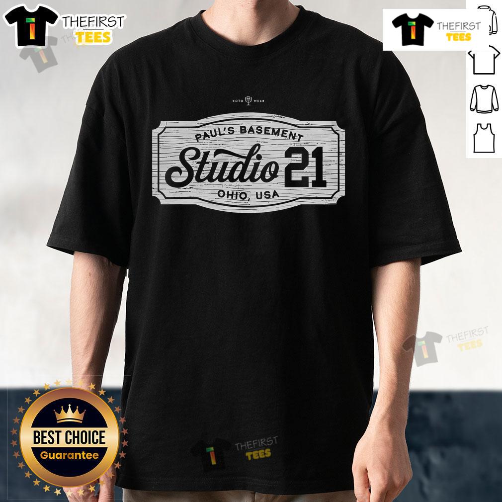 Top Pauls Basement Studio 21 Ohio USA T-Shirt featuring unique design and vibrant colors for fans and collectors.