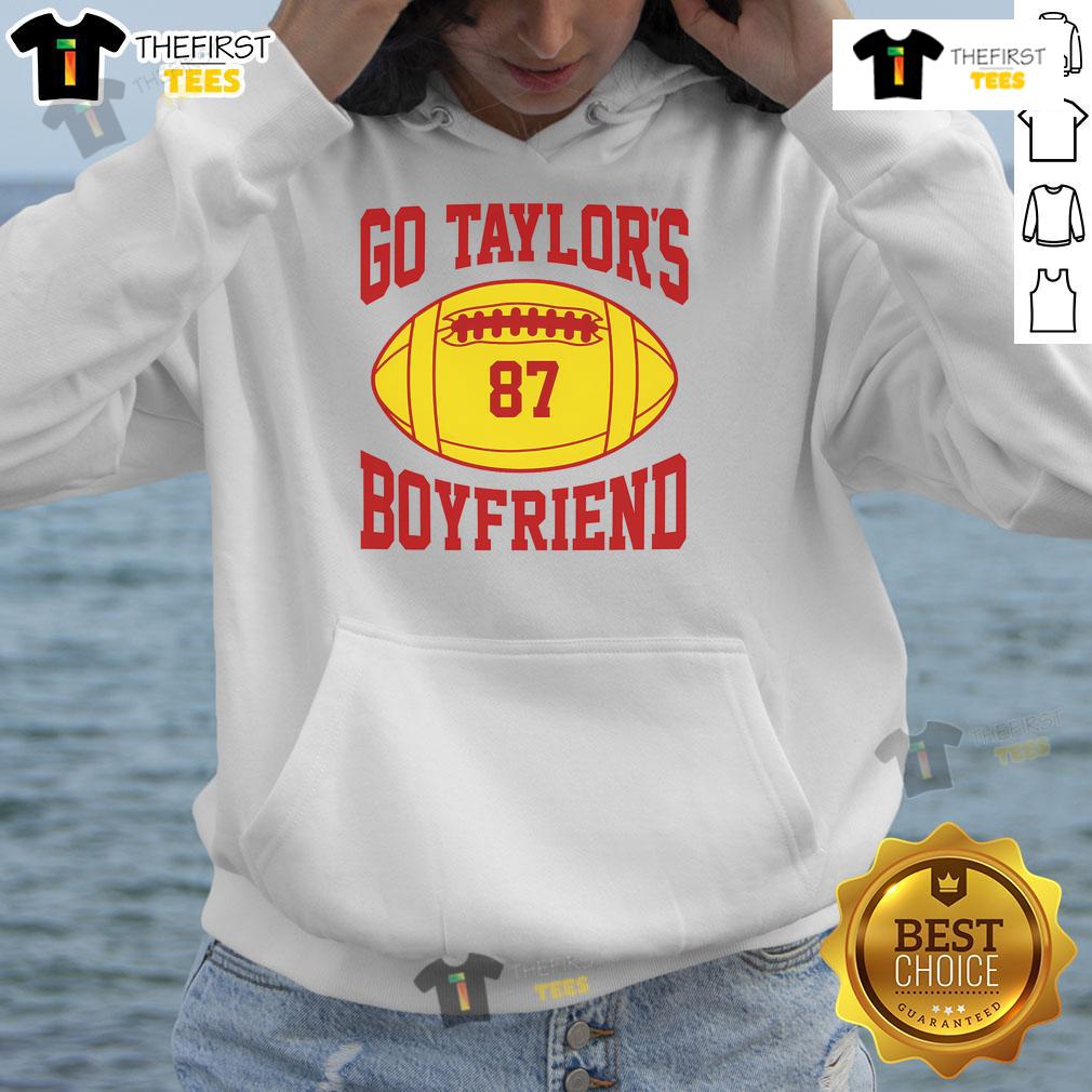 Alt Text: Hot-Go-Taylors-Boyfriend-87 football hoodie featuring a stylish design and vibrant colors, perfect for game day.