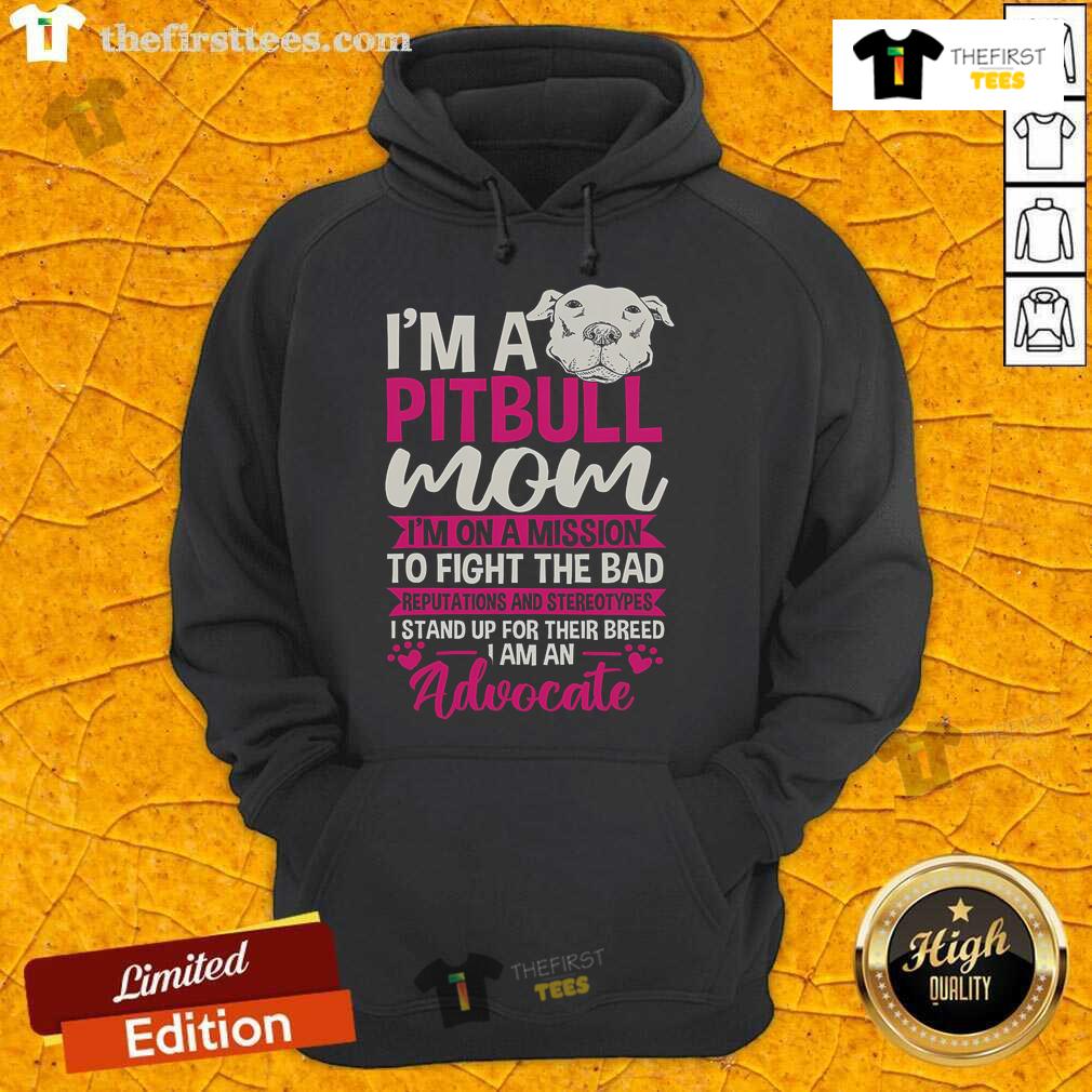 Pitbull mom hoodie advocating against stereotypes, showcasing love and support for the breed with a powerful message.