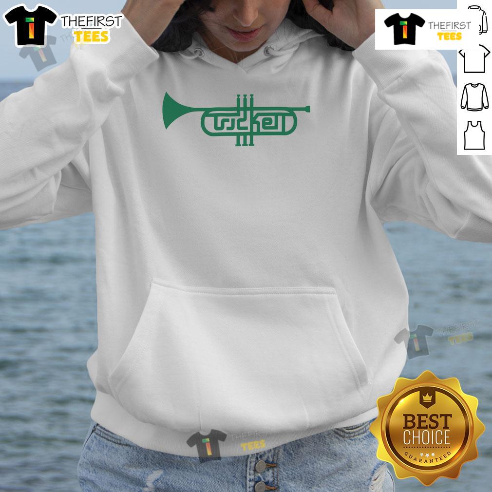 Good Trumpet Trickett England hoodie featuring vibrant design and comfortable fit, perfect for casual wear and music lovers.
