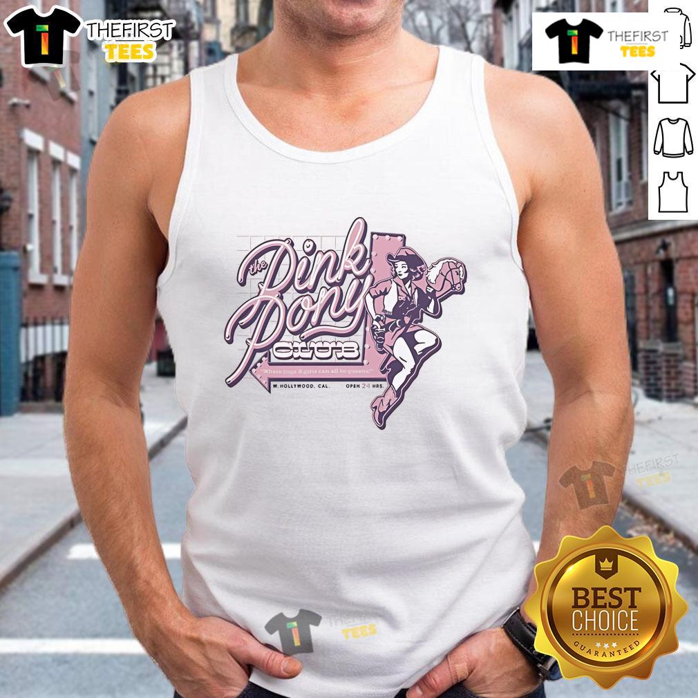 Alt Text: Hot The Pink Pony Club Hollywood Cowgirl Tank Top in vibrant pink, perfect for a stylish summer look.