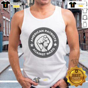 Nice American Patriots Against Nazis tank top featuring bold graphics and patriotic colors for a stylish statement.
