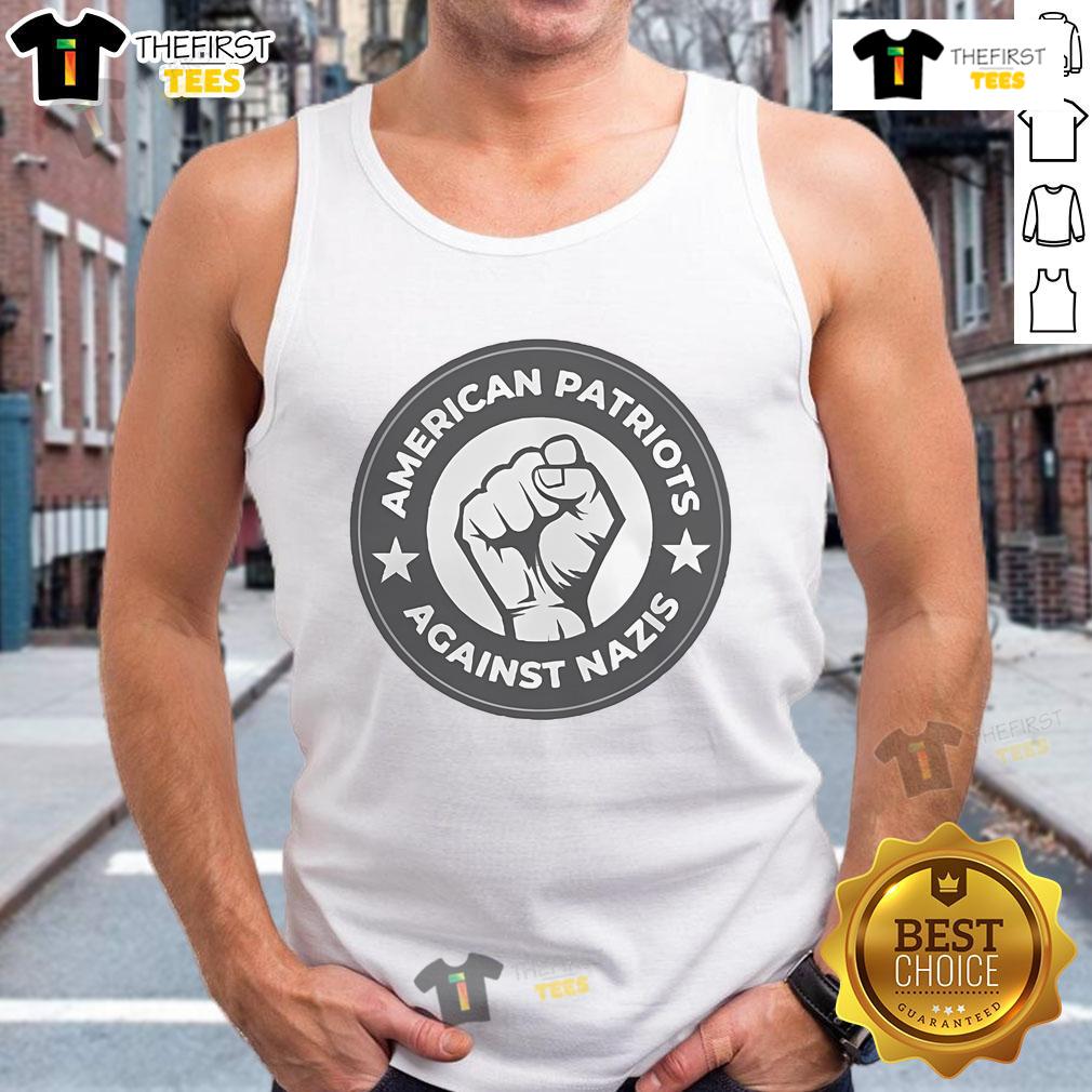 Nice American Patriots Against Nazis tank top featuring bold graphics and patriotic colors for a stylish statement.