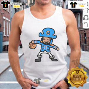 Jalen Brunson in a stylish New York Knicks tank top, showcasing 'Nice Captain Clutch' design for basketball fans.