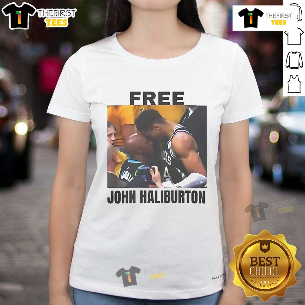 Nice Free John Haliburton Ladies Tee featuring a stylish design and comfortable fit, perfect for casual wear.