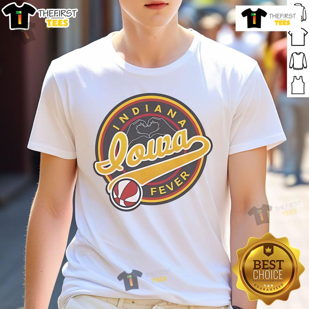 Alt Text: Nice Indiana Fever Iowa T-Shirt featuring vibrant colors and team logo, perfect for fans and casual wear.
