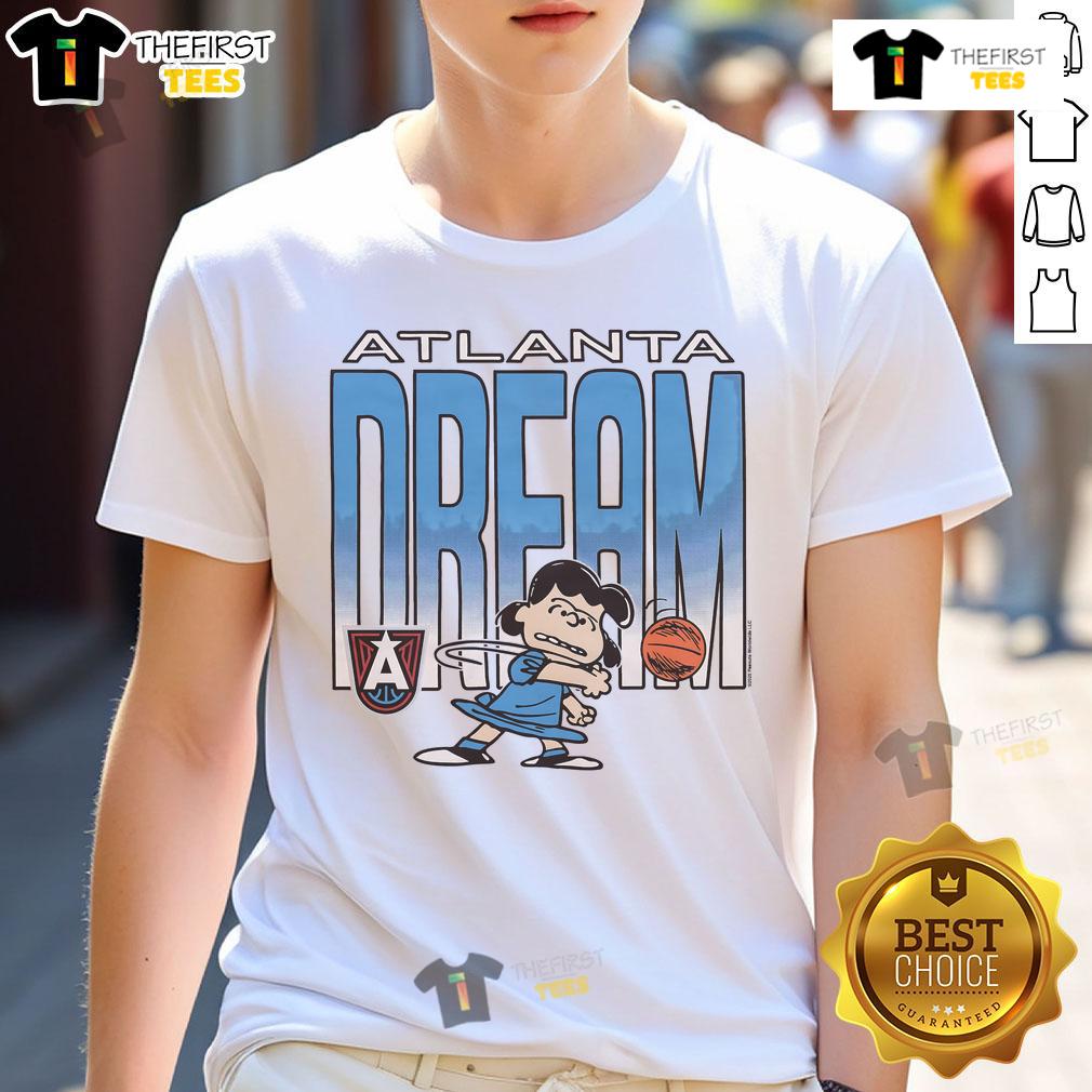 Nice Peanuts Lucy X Atlanta Dream T-Shirt featuring vibrant graphics and a stylish design perfect for fans.