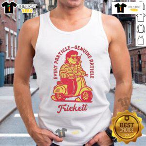 Nice Trickett England Every Particle Genuine Article Scooter Tank Top in vibrant colors, perfect for casual summer wear.