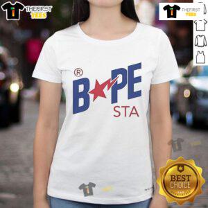 Official A Bathing Ape Colors Bape Sta Ladies Tee featuring vibrant graphics and stylish design for women.
