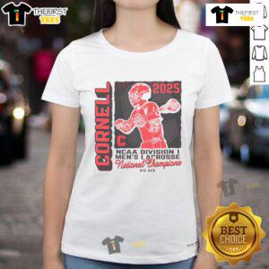 Official Cornell Big Red NCAA National Champions Ladies Tee featuring team colors and logo, perfect for fans.