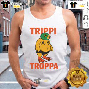 Official Crawly Goat Trippi Troppa Tank Top featuring a stylish design, perfect for casual wear and summer fashion.