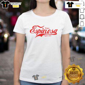 Alt Text: Official Enjoy Espinosa Cigars 1997 Ladies Tee featuring stylish design and comfortable fit for cigar enthusiasts.