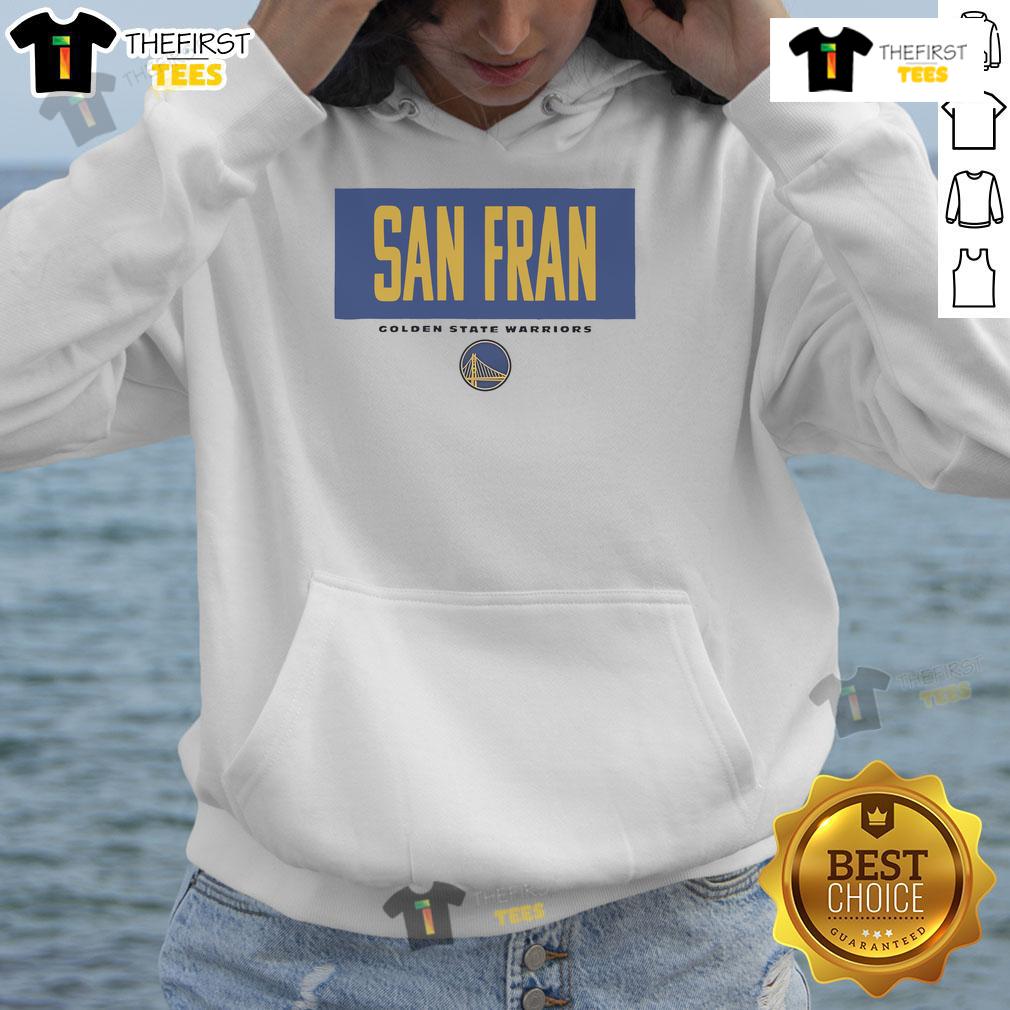 Official Golden State Warriors San Fran Crossbar Hoodie featuring team colors and logo, perfect for fans and casual wear.
