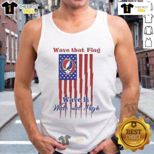 Grateful Dead Wave That Flag tank top featuring vibrant colors and iconic design for fans of the legendary band.