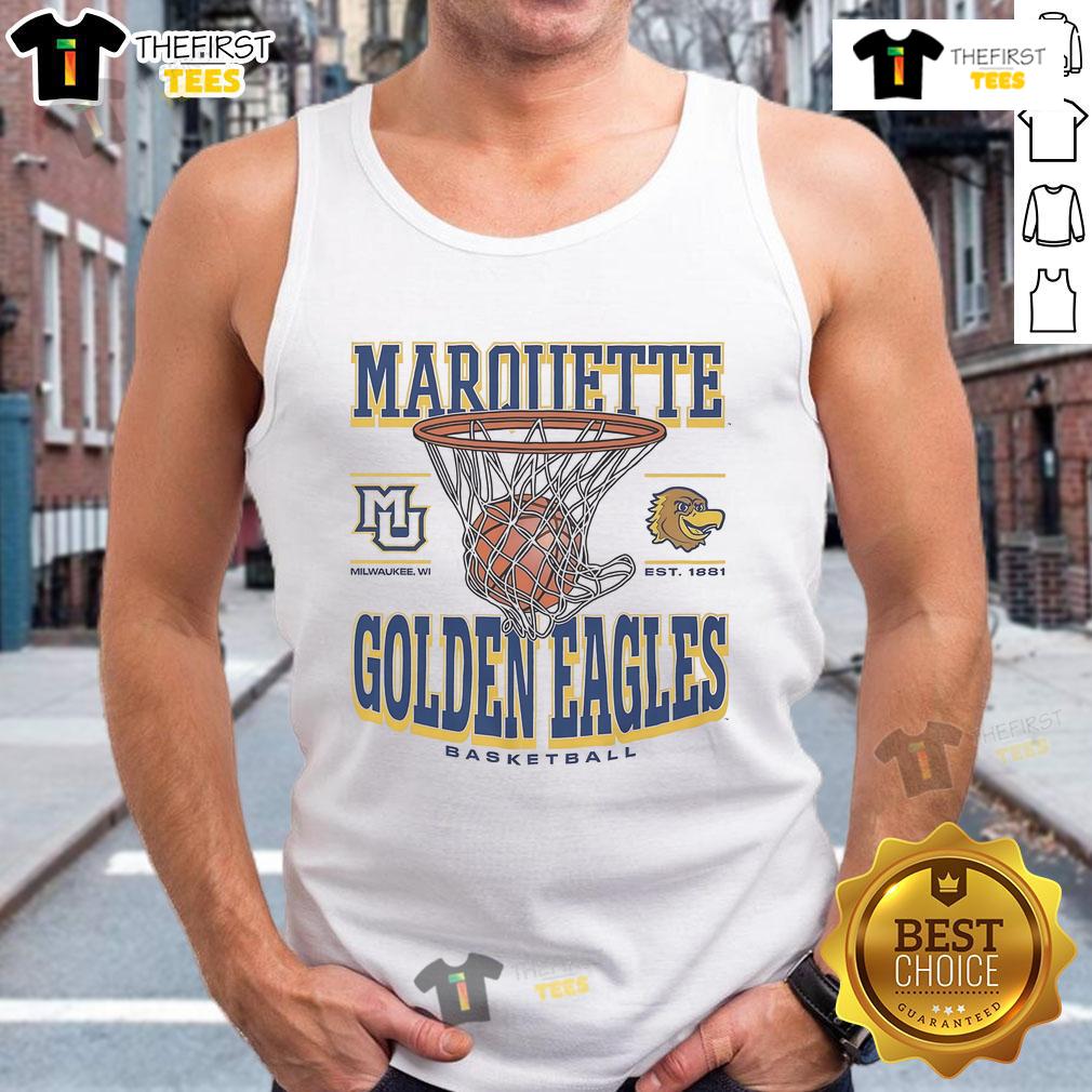 Official Marquette Golden Eagles Game Time Tank Top in navy, perfect for showing team spirit at games and events.