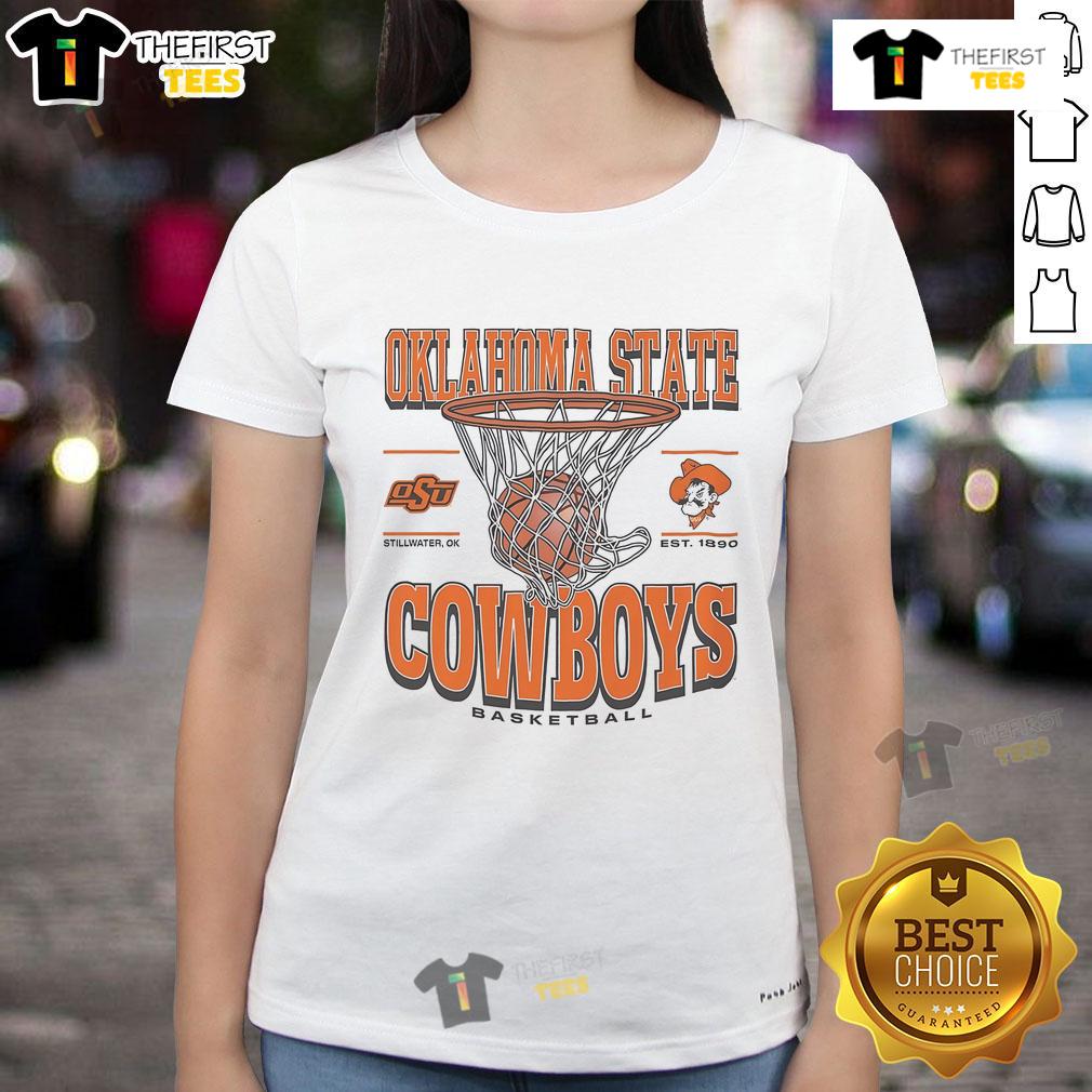 Official Oklahoma State Cowboys Game Time Ladies Tee showcasing team spirit with stylish design and vibrant colors.