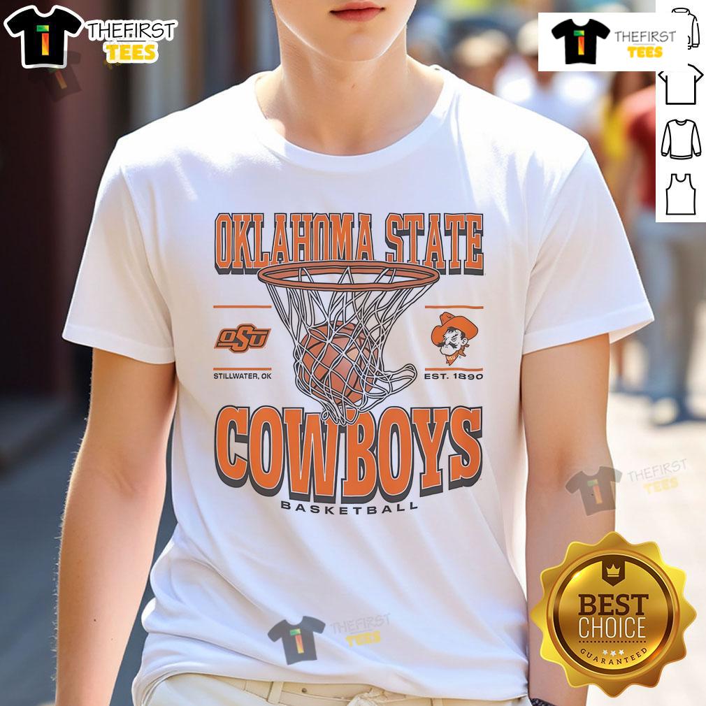 Official Oklahoma State Cowboys Game Time T-Shirt featuring team colors and logo, perfect for game day attire.