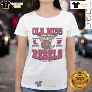 Official Ole Miss Rebels Game Time Ladies Tee featuring team colors and logo, perfect for game day and showing school spirit.