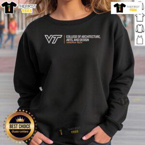 Official Summit Sportswear Virginia Tech Hokies maroon sweatshirt for College of Architecture, Arts, and Design.