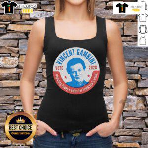 Official Vincent Gambini 2028 Tank Top featuring a stylish design, perfect for casual summer outfits and fans of the movie.