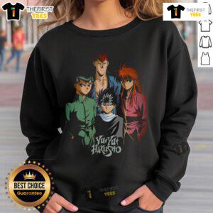 Official Yu Yu Hakusho vintage sweatshirt featuring iconic anime characters and retro design in a cozy fit.