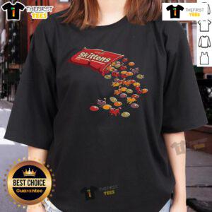 Cute kittens graphic on a candy-colored tee for ladies, perfect for cat lovers and stylish casual wear.