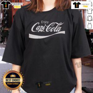 Premium Enjoy Capi-Cola Ladies Tee featuring a stylish design, perfect for casual wear and summer outings.
