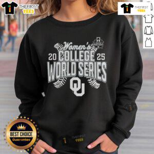 Premium Oklahoma Sooners 2025 NCAA Softball Women's College World Series sweatshirt in vibrant colors and cozy fabric.