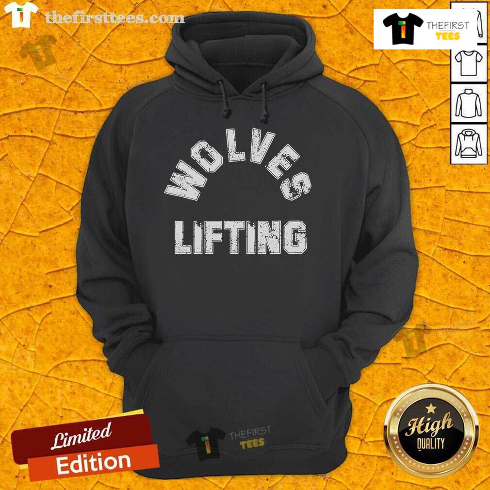 Premium Wolves Lifting Retro Hoodie displayed in a stylish setting, showcasing its unique design and quality fabric.