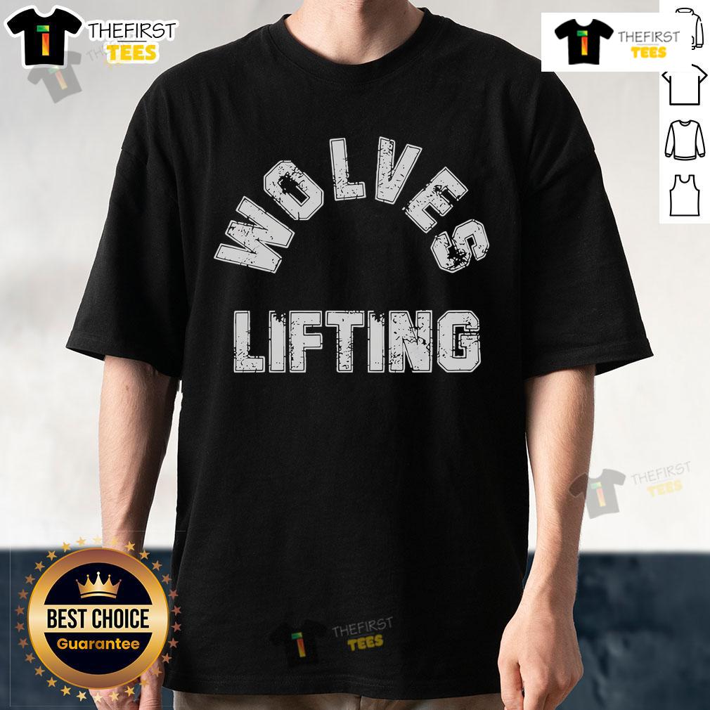 Premium Wolves Lifting Retro T-Shirt featuring a unique graphic design and vibrant colors for fitness enthusiasts.