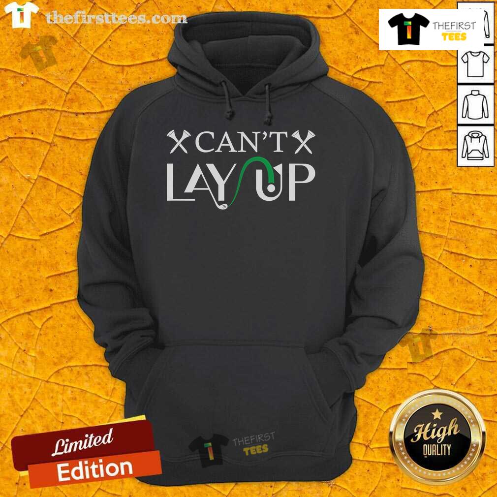 Top Cant Lay Up Golf logo hoodie featuring a stylish design, perfect for golf enthusiasts and casual wear.