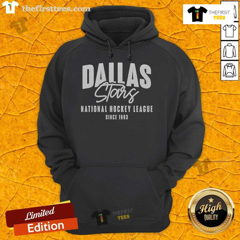 Cozy hoodie featuring the Dallas Stars logo, celebrating their NHL legacy since 1993, perfect for hockey fans.